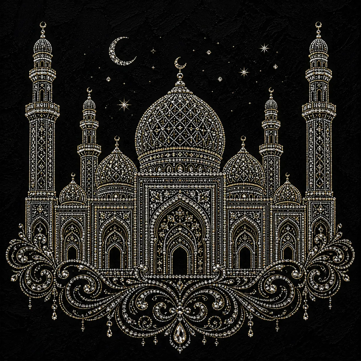 Masjid II - Величие исламской архитектуры в золоте